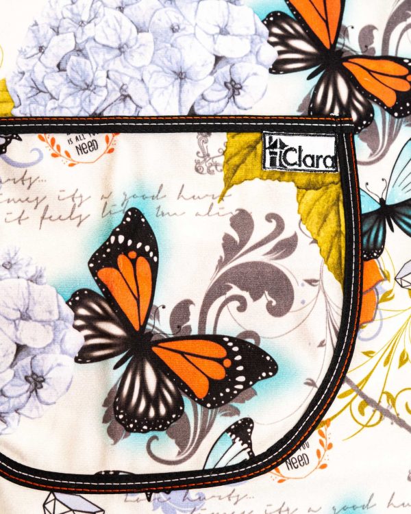 Delantal Flores y Mariposas - Imagen 2