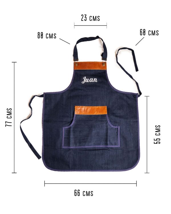 Delantal Jean Personalizado - Logo - Imagen 5