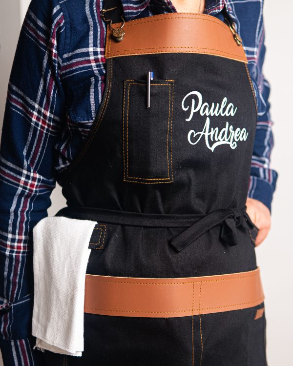 Delantal Jean Personalizado Pro - Nombre