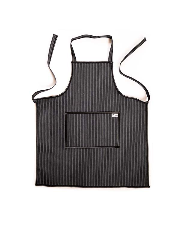 Delantal Negro - Bolsillo Cuadrado